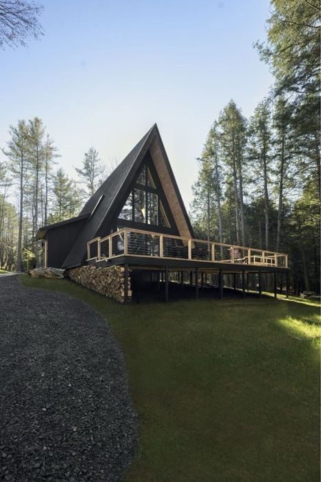 Vand cabane din lemn tip A-frame