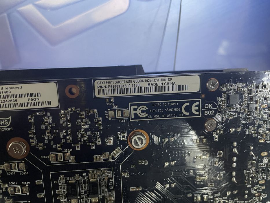 видеокарта GTX1660Ti - 6Gb