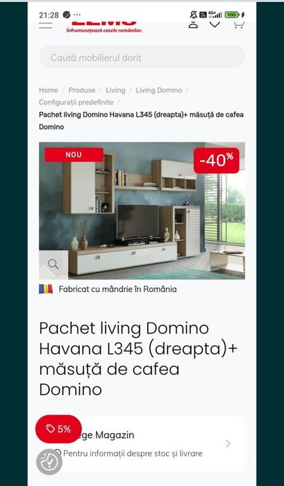 Mobilă comodă tv living sufragerie Lem's