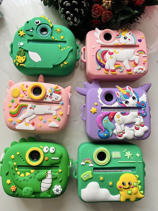 НОВ Детски фотоапарат с камера и моментален печат (принтер)