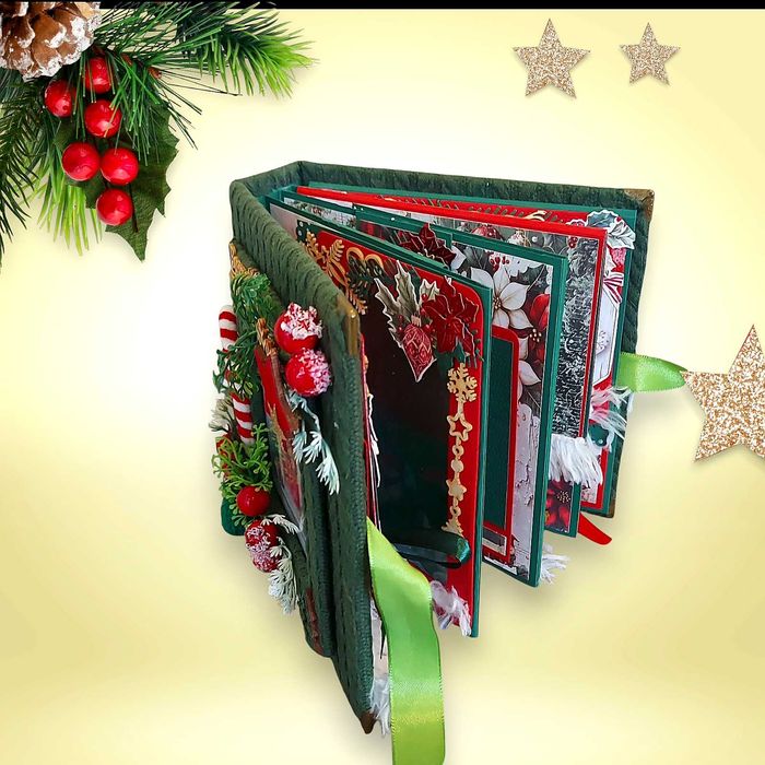 Ръчно изработен коледен албум за снимки