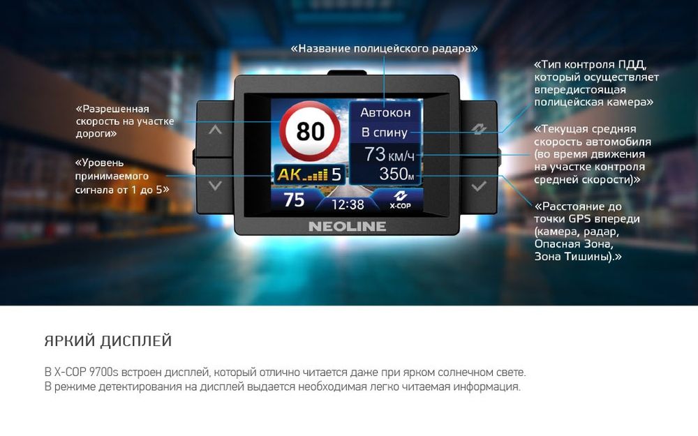 Антирадар Neoline 9700s black edition Оригинал.