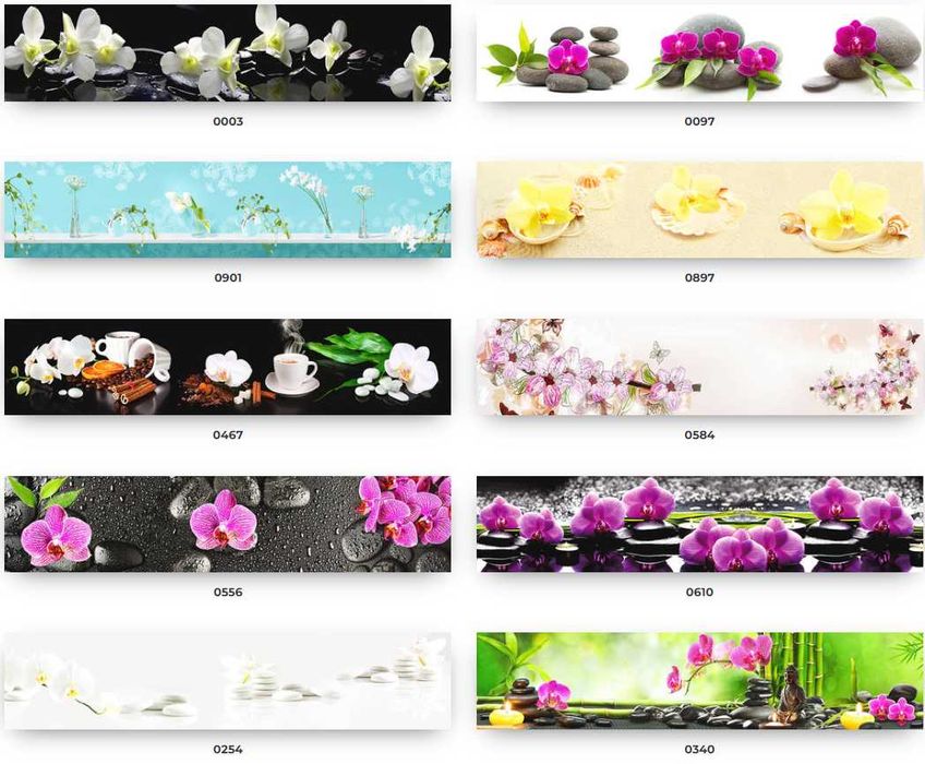 Кухонный фартук на стену, Кухонный гарнитур, Стеновая панель, Скинали