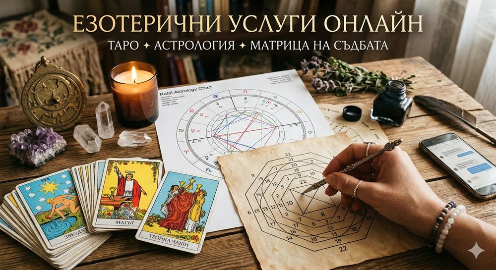 Езотерични консултации онлайн: Таро, Астрология и Матрица на Съдбата