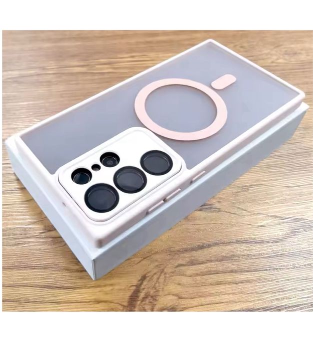 Samsung S23/S24/S25/PLUS/ULTRA Husa Magsafe Folie Safe Spate Mat Anti