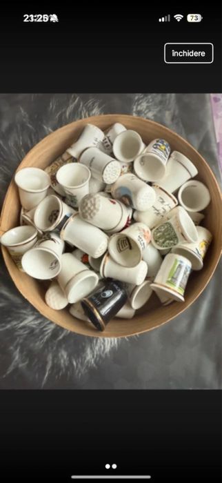 Degetari decorativ din porțelan – suvenir 50 de bucăți