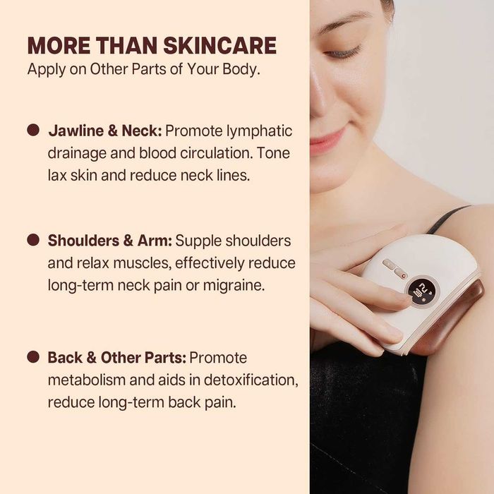 VRAIKO Lux електрически гуаша масажор с топлина и вибрация