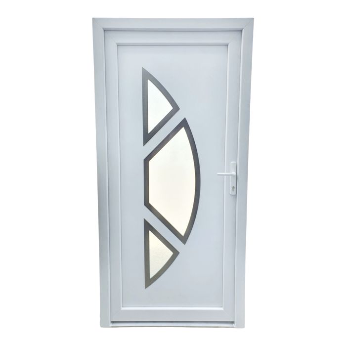 Uși de intrare pentru exterior termopan cu 5 camere disponibil pe stoc