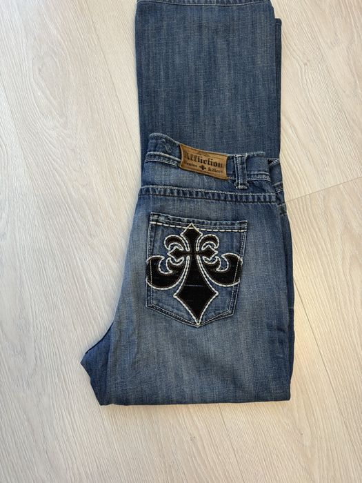 Blugi Baggy Affliction Denim Killer Y2K Vintage