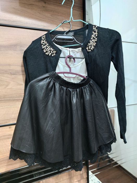 Лот от Пола, жилетка и блузка- размер 146/152