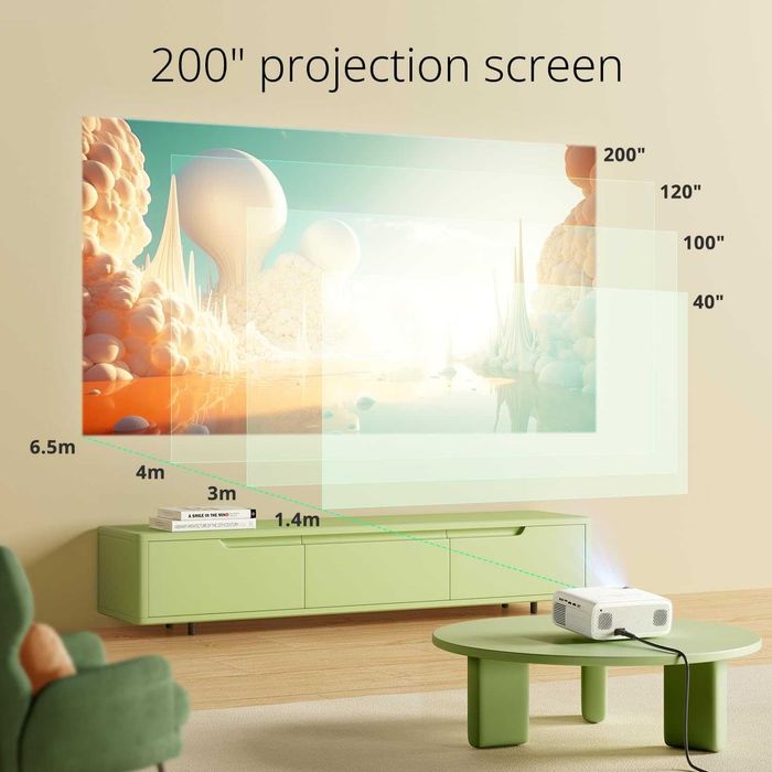 Proiector YOTON 4K,12000 Lumeni,INT/EXT, bluetooth, REDUS de la 750RON