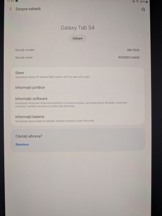 Vând Samsung Galaxy Tab A4 – stare excelentă, ca nouă