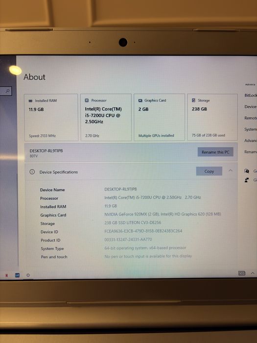 Laptop Lenovo ideaPad