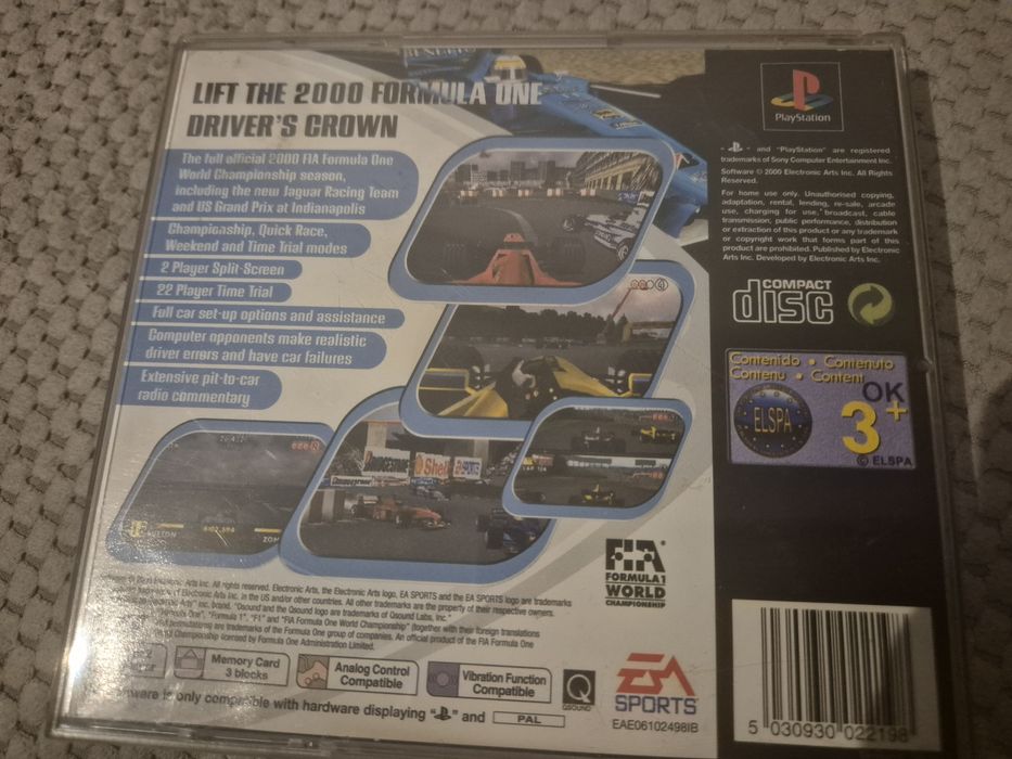Joc de colecție Formula 1, F1, complet, ptr PlayStation 1, ps1, ps 1 one