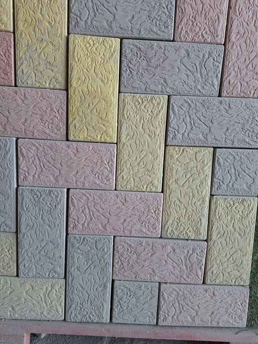 брусчатка, тротуарная плитка, поребрик