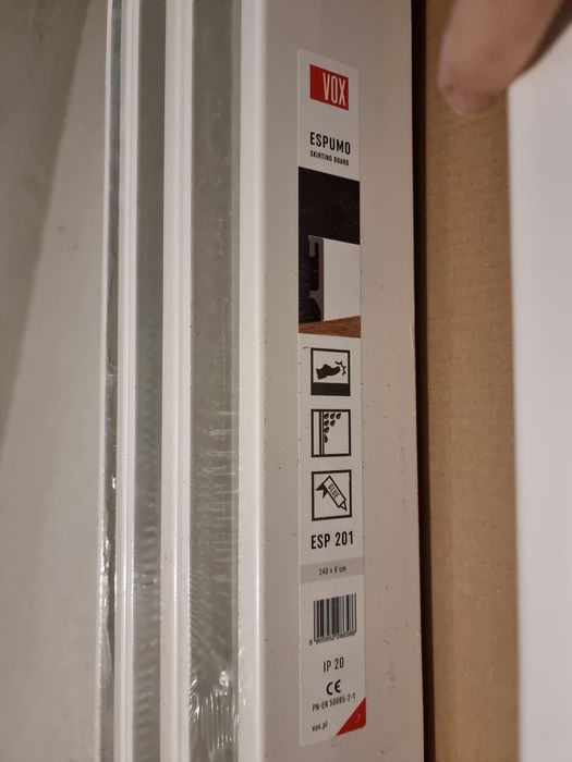 Перваз за под Espumo - бял, пвц, 8см