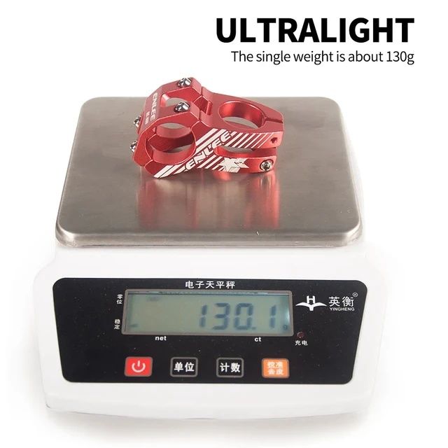 Pipa ultrausoară cnc aliaj aluminiu Downhill stem bicicleta mtb 31.8mm