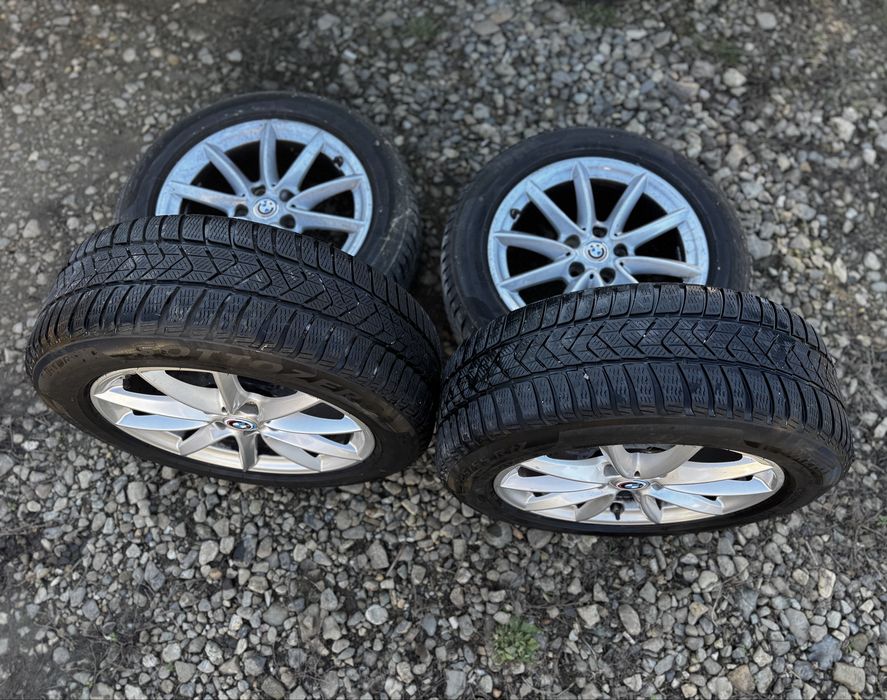 Jante originale BMW cu anvelope de iarna 225-55-17 M+S X1/X2,seria 3,5