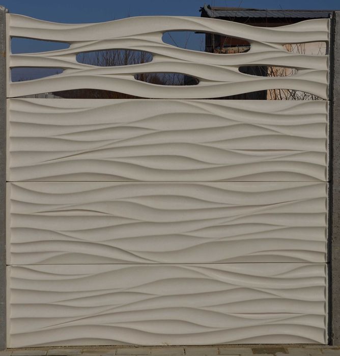 Garduri prefabricate din beton.