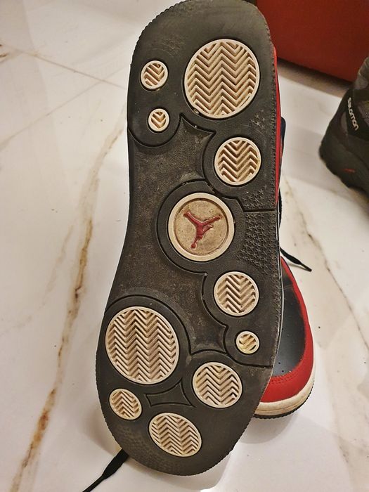 Air Jordan Flight 9 зимни кецове червено черно