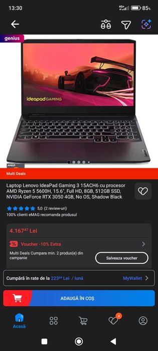 Laptop gaming Lenovo