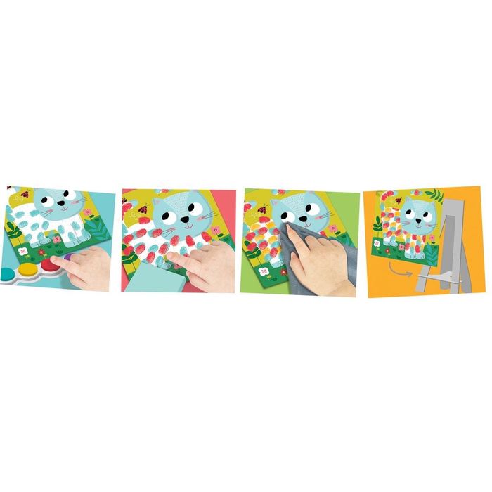 Детски комплект за рисуване с пръсти “Домашни любимци” - Créa Lign‘