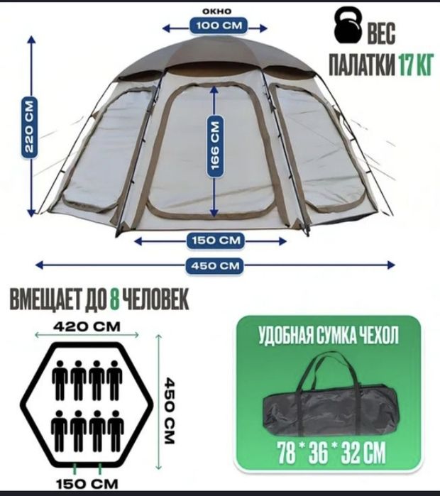 Палатка в комплекте