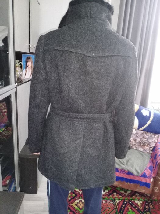 Мужское полупальто шерстянное