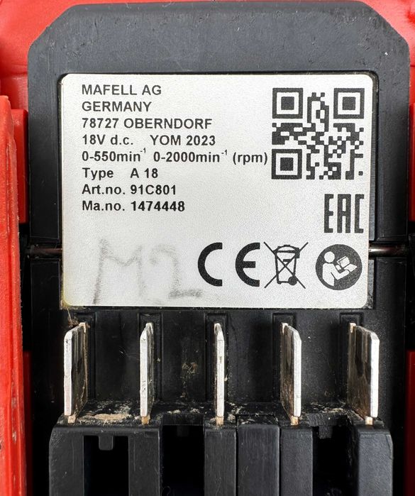 Mafell A18 - Акумулаторен импулсен винтоверт 2x18V 5.5Ah 130Nm