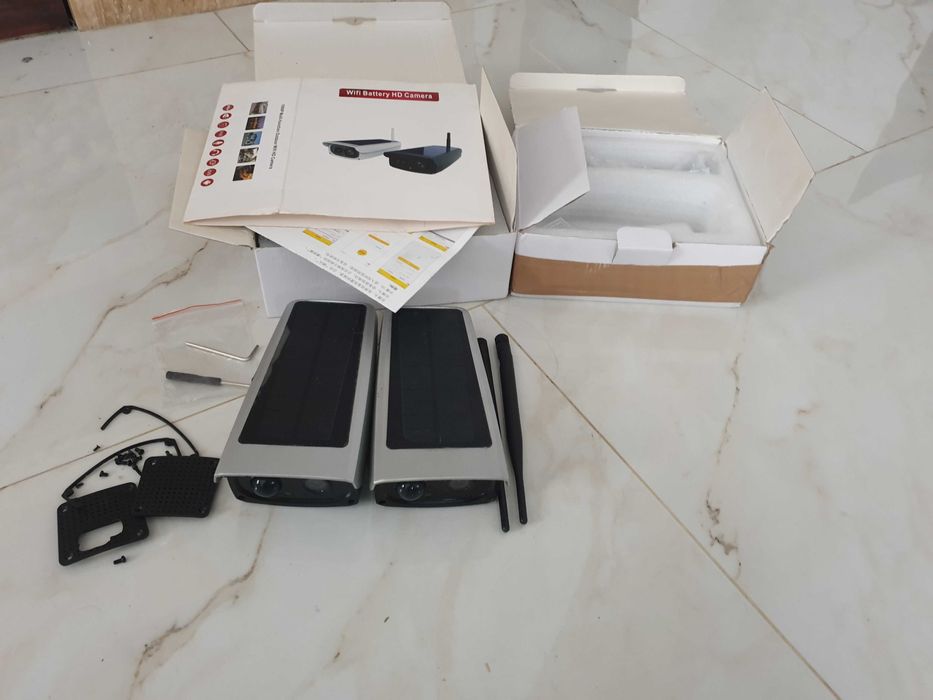 Lot 2 camere solare CCTV 2Mpx fara bateri!