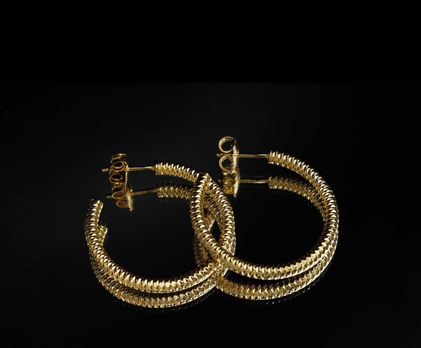 Позлатени сребърни халки