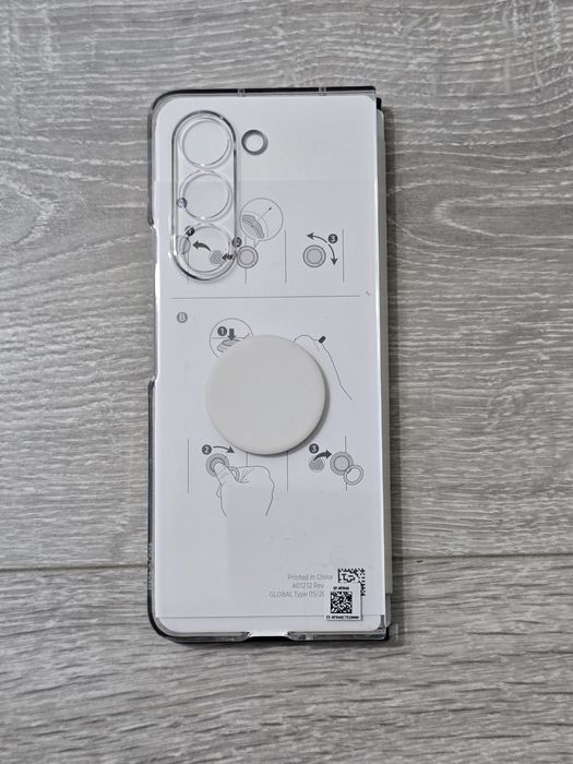 Carcasă transparentă originală Samsung EF-XF946 pentru Galaxy Z Fold5