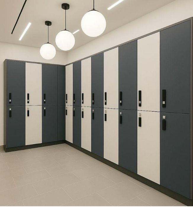 Шкафы в раздевалке