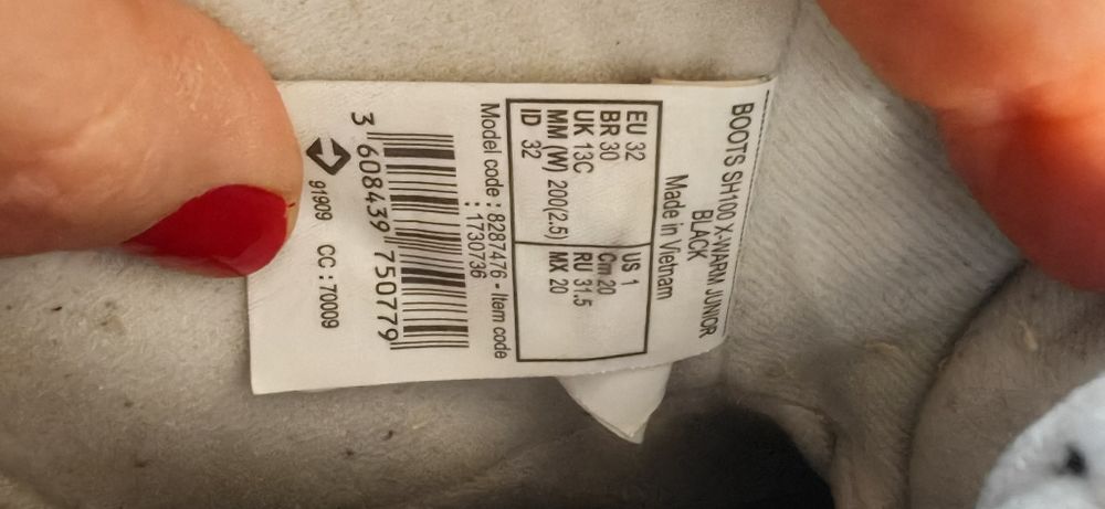 Cizme impermeabile,zăpadă, Decathlon,32