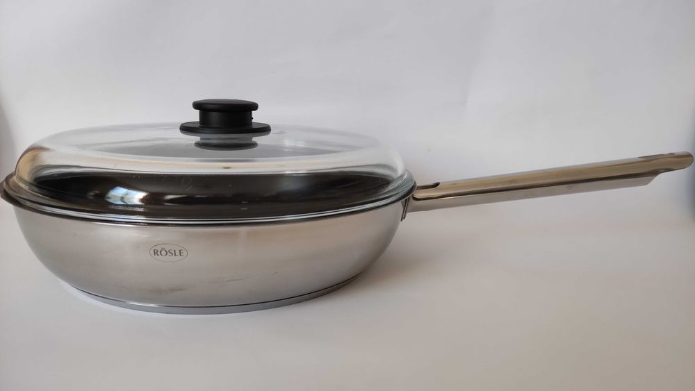 Марков немски масивен тиган от неръждаема стомана+индукция