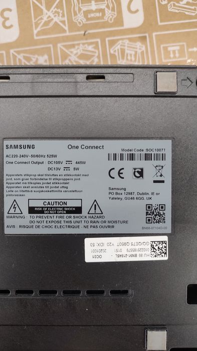 One connect box samsung 75q950t 8k