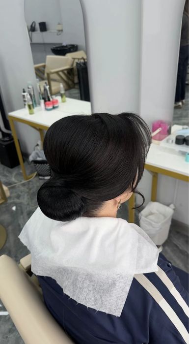 Макияж  прическа