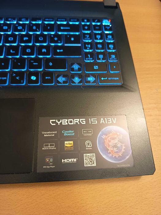 MSI Cyborg 15 Gaming Laptop A13V/RTX 4050/16GB/512GB