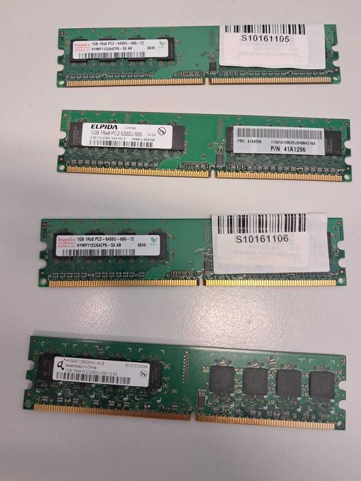 Lot RAM DDR2 3x2GB, 4x1GB, 2 x 512MB