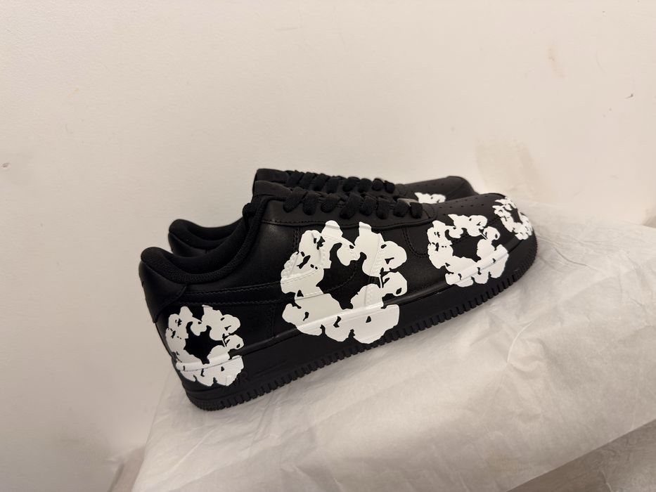 ! Reducere ! Adidasii nike air force 1 custom denim tears