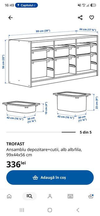 Trofast- dulap depozitare jucarii