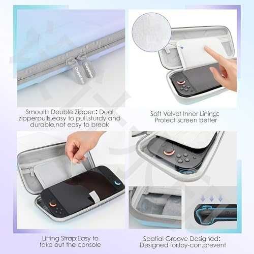 Нов кейс Калъф Nintendo Switch 2 2025 твърд EVA, водоустойчив, 20 игри