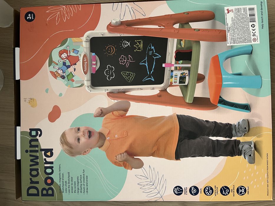 Drawing Board Двустранна Дъска за Писане със Стол