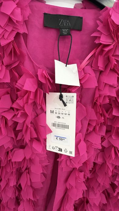 Zara красива цикламена жилетка
