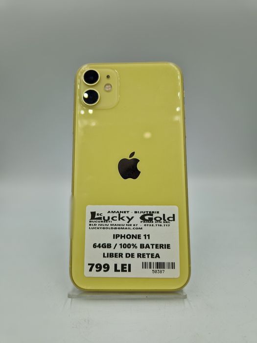 Iphone 11 64GB / 100% Baterie Garantie #50387