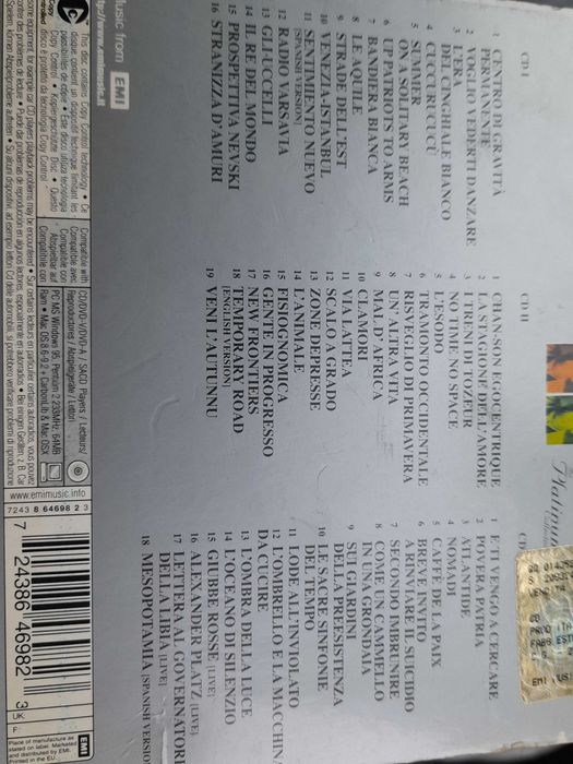 Franco Battiato платинен диск