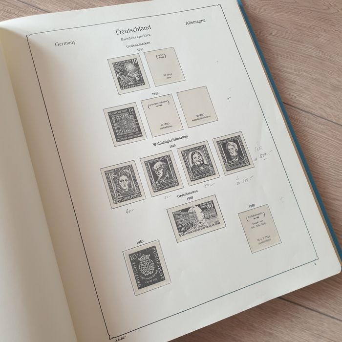 Clasor album timbre KABE Germania Bundesrepublik Deutschland 1949 1975