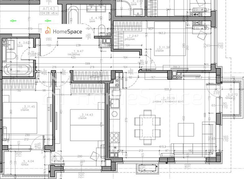 Продава се Четиристаен апартамент в София, Малинова долина - 136 кв.м за 1170 €/кв.м - Снимка #1