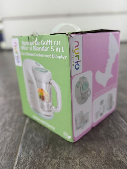 Aparat de gatit cu abur pentru bebelusi si copii Nurio