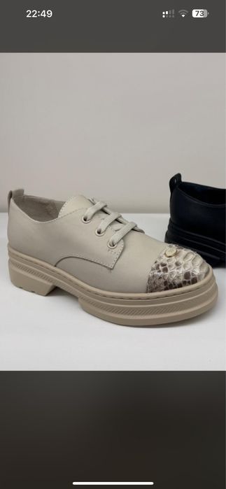 Nursace обувь натуральная кожа с питоном
